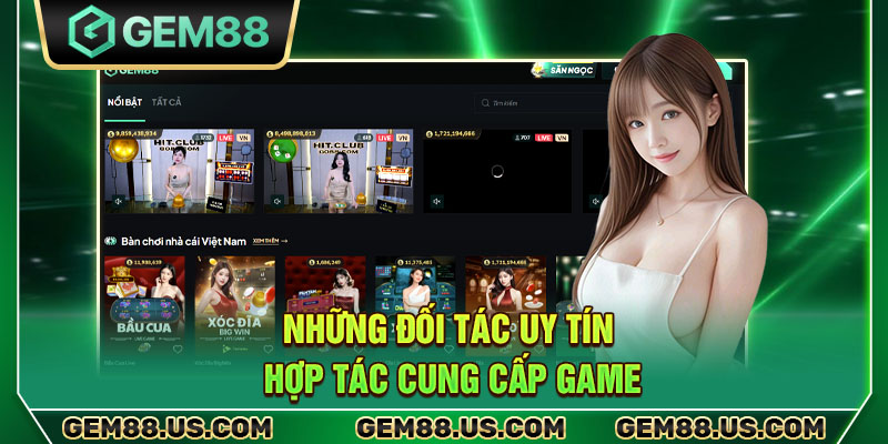 Những đối tác uy tín hợp tác cùng Gem88